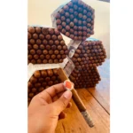 Lit handmade premium cigar size Lancero