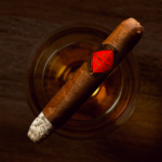 Bongani Toro handmade premium cigar on glass of whisky
